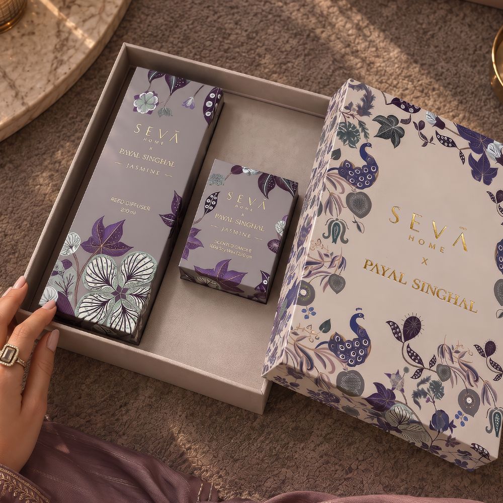 Jasmine Candle & Diffuser Gift Set | SEVA HOME x Payal Singhal Limited Edition Collection
