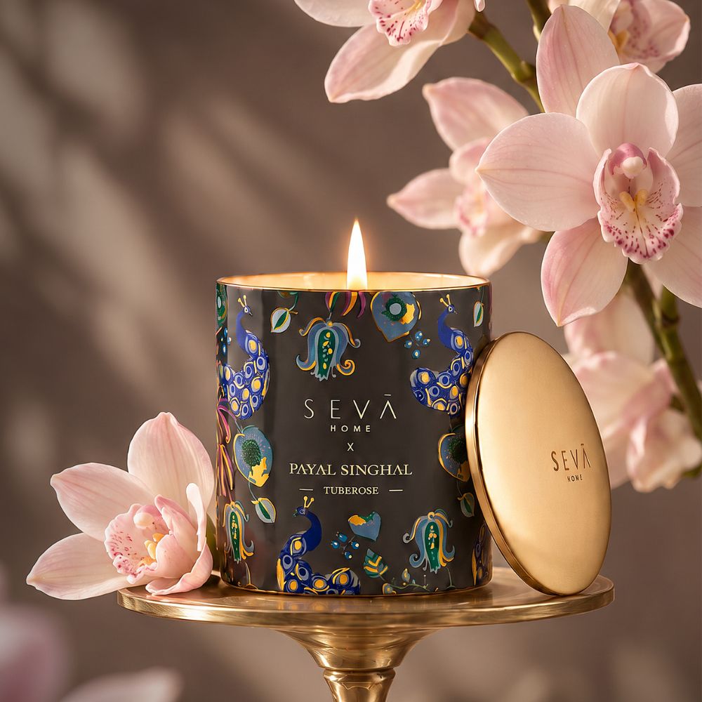 Tuberose Scented Candle | SEVA HOME x Payal Singhal Limited Edition Collection