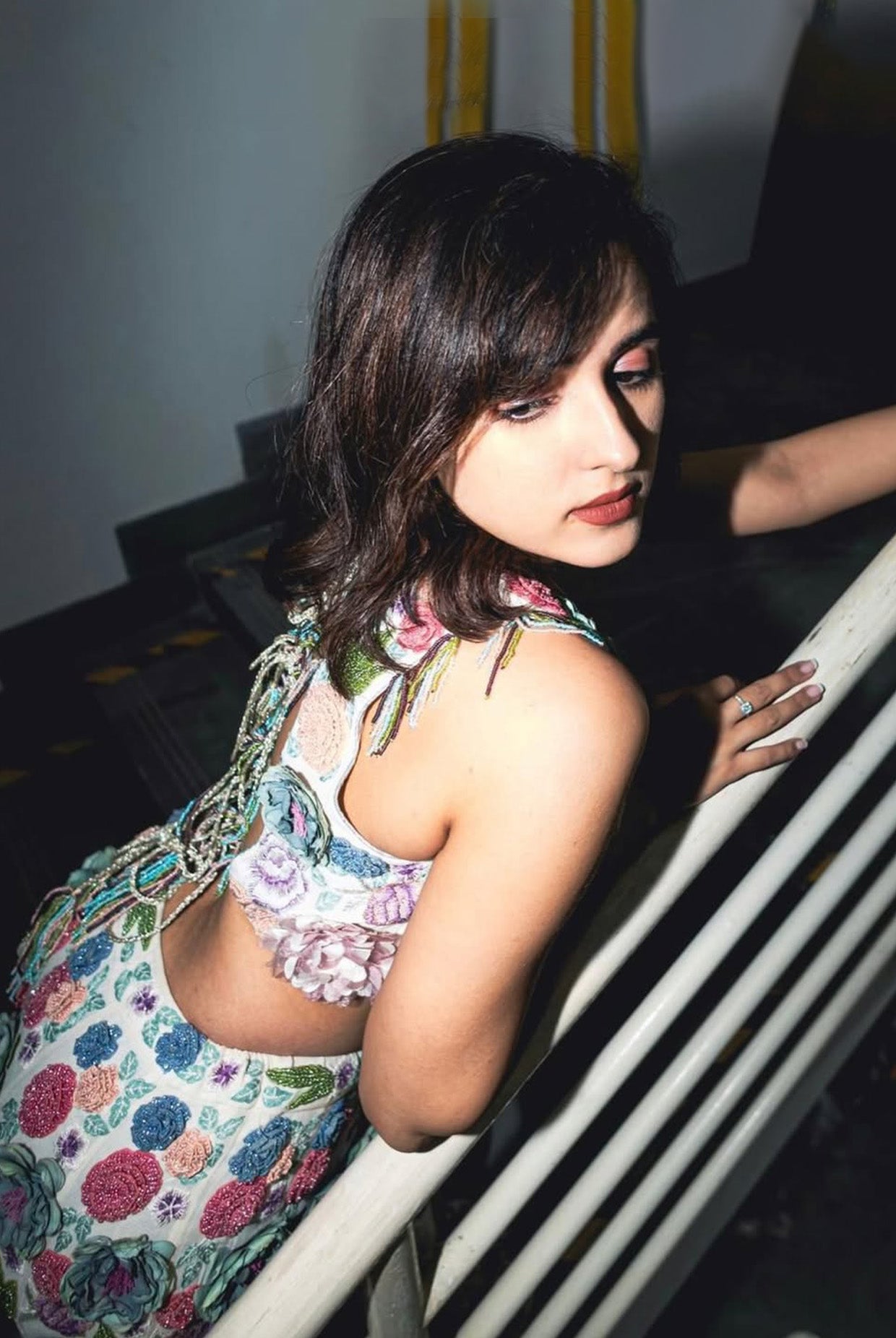 Leila Off-White Choli And Sharara