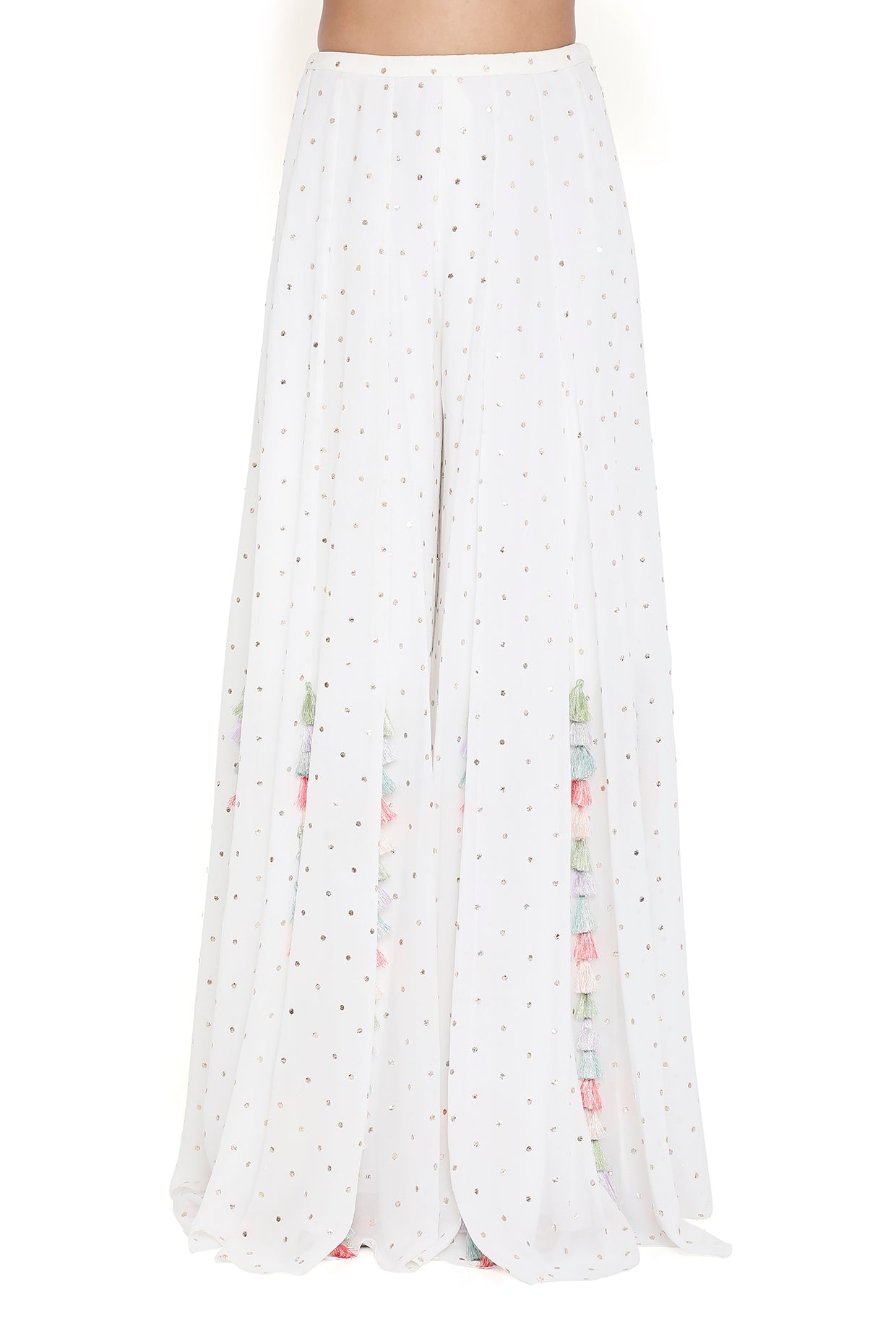 Myza  Off White Embroidered Choli With Sharara