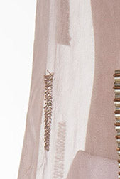 Ajdah Rose pink Organza Overlay Kurta with Crepe Bustier anf Frill Palazzo