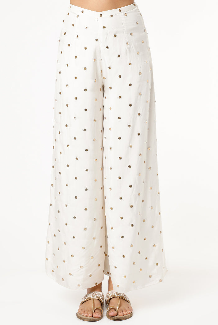 Adena Off White Kaftan with Palazzo