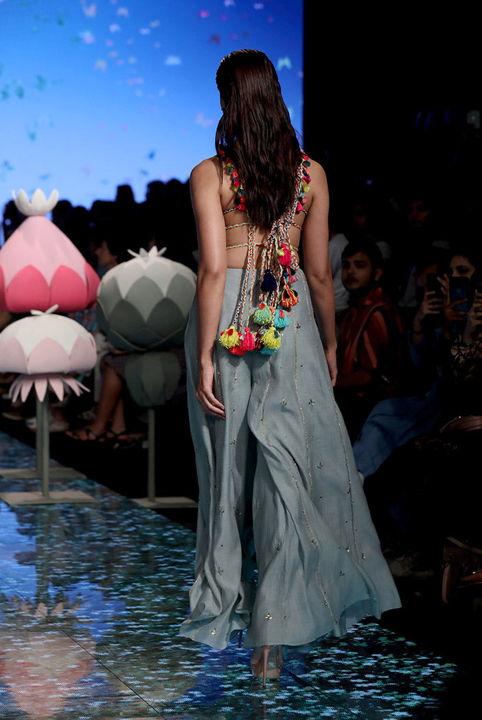 Adah Pale Blue Choli with Sharara