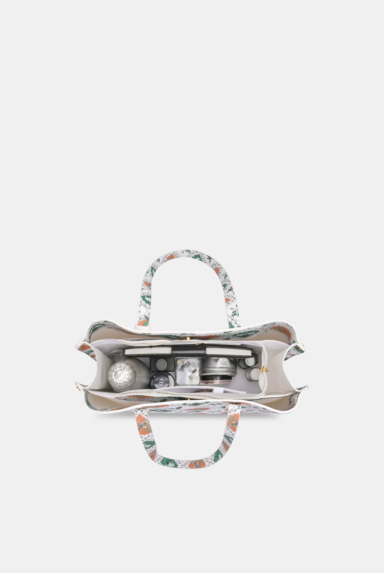 Lavie X Payal Singhal Limited Edition White Safari Print 3C Women's Tote Bag