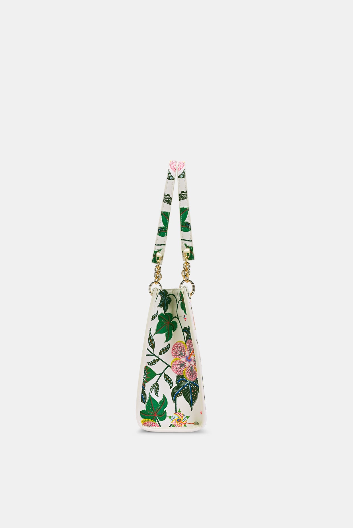 Lavie X Payal Singhal Limited Edition White Abutilon Print Women's Box Tote Bag