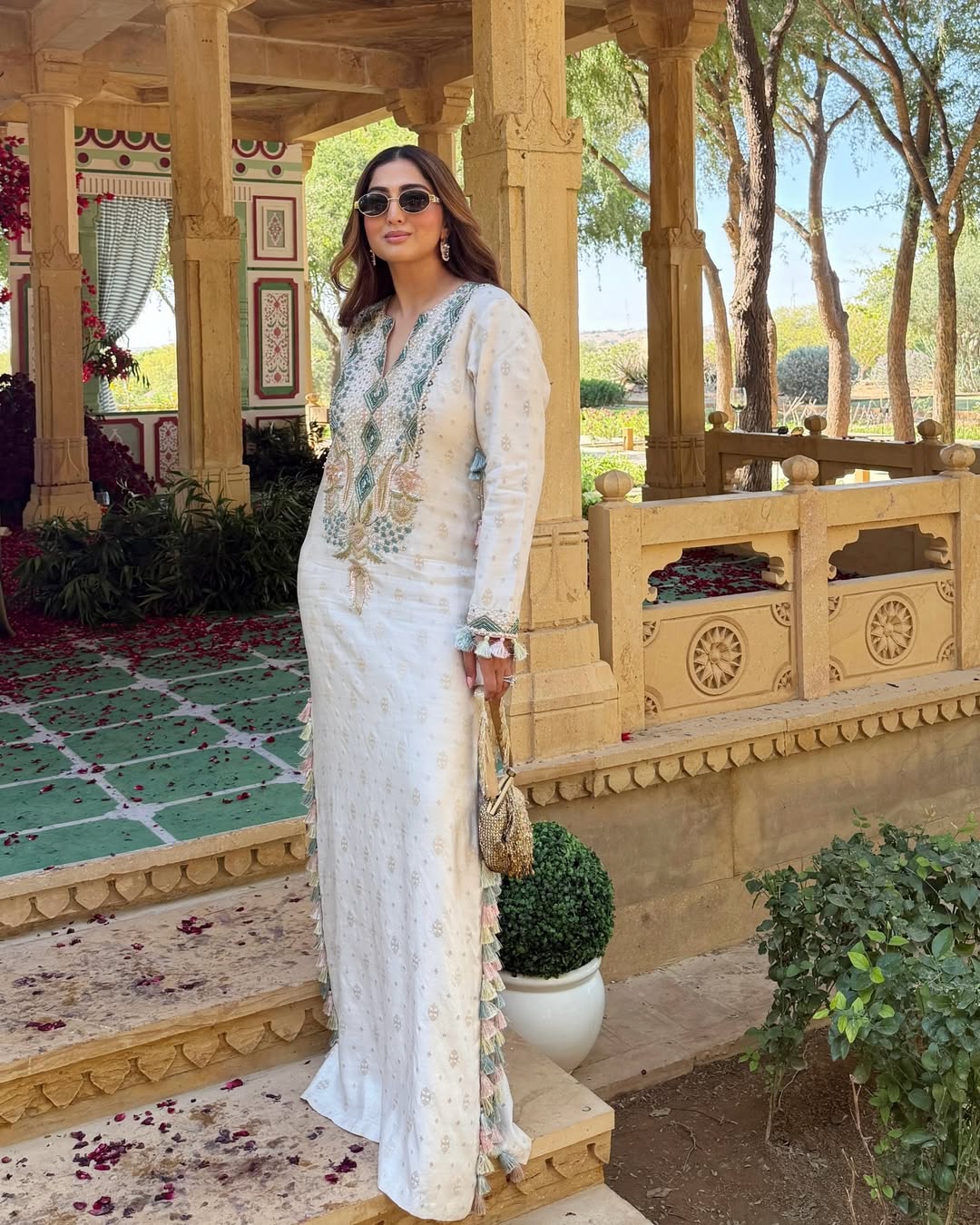 OFF WHITE CHINYA SILK BEYZA KAFTAN