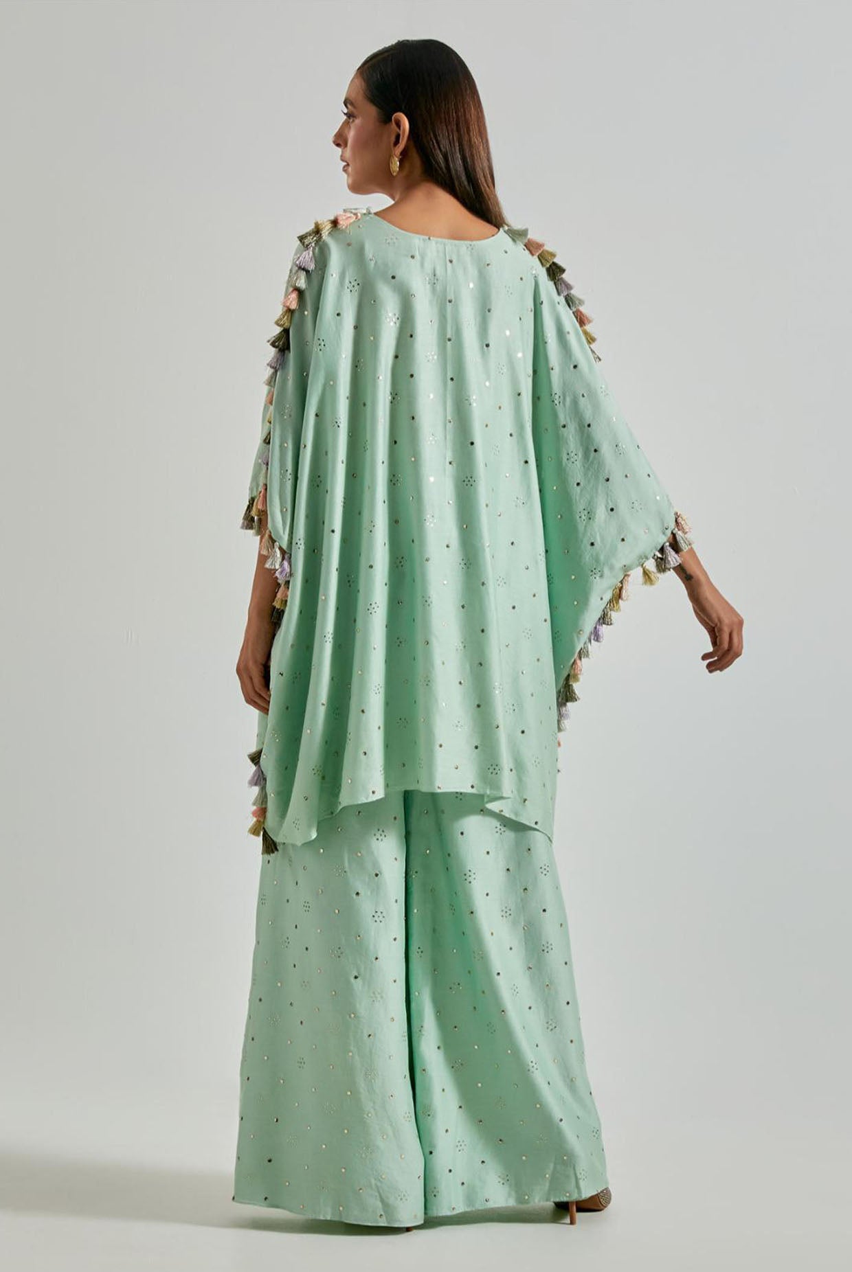 Seafoam Kaftan with Palazzo