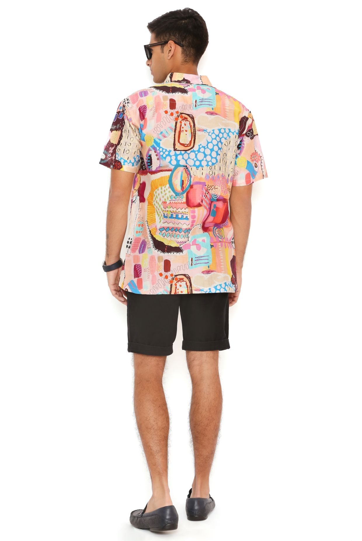 Trance Print Silkmul Shirt