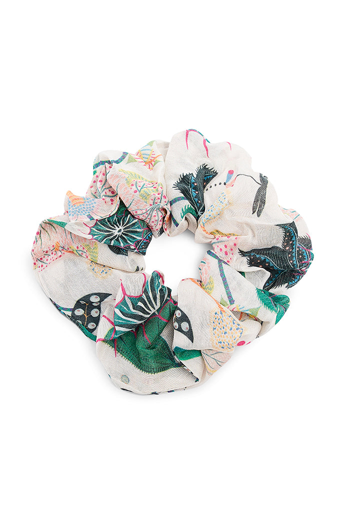Set of 6 Assorted Silkmul Scrunchies in Signature Prints