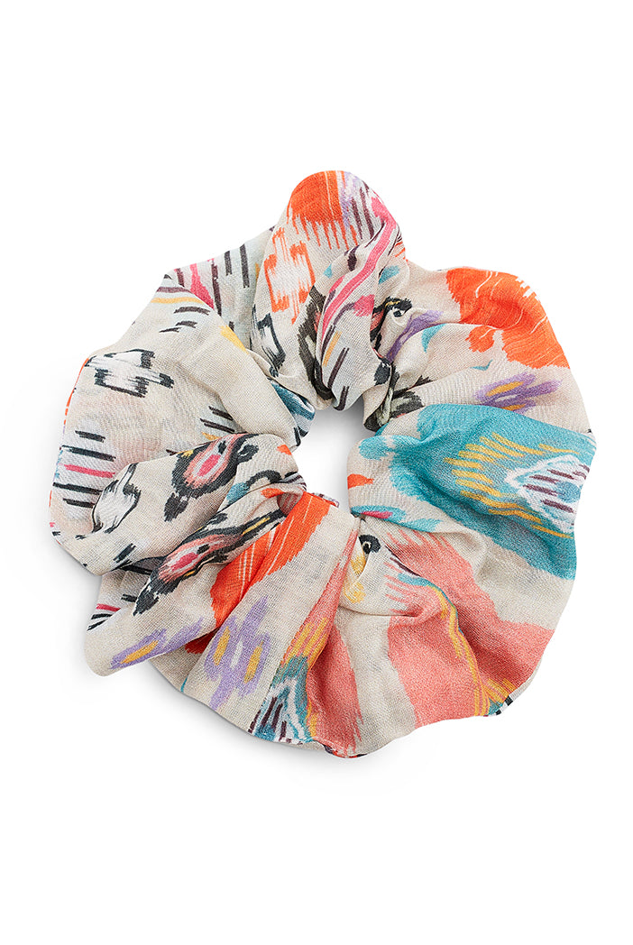 Set of 5 Assorted Silkmul Scrunchies in Signature Prints