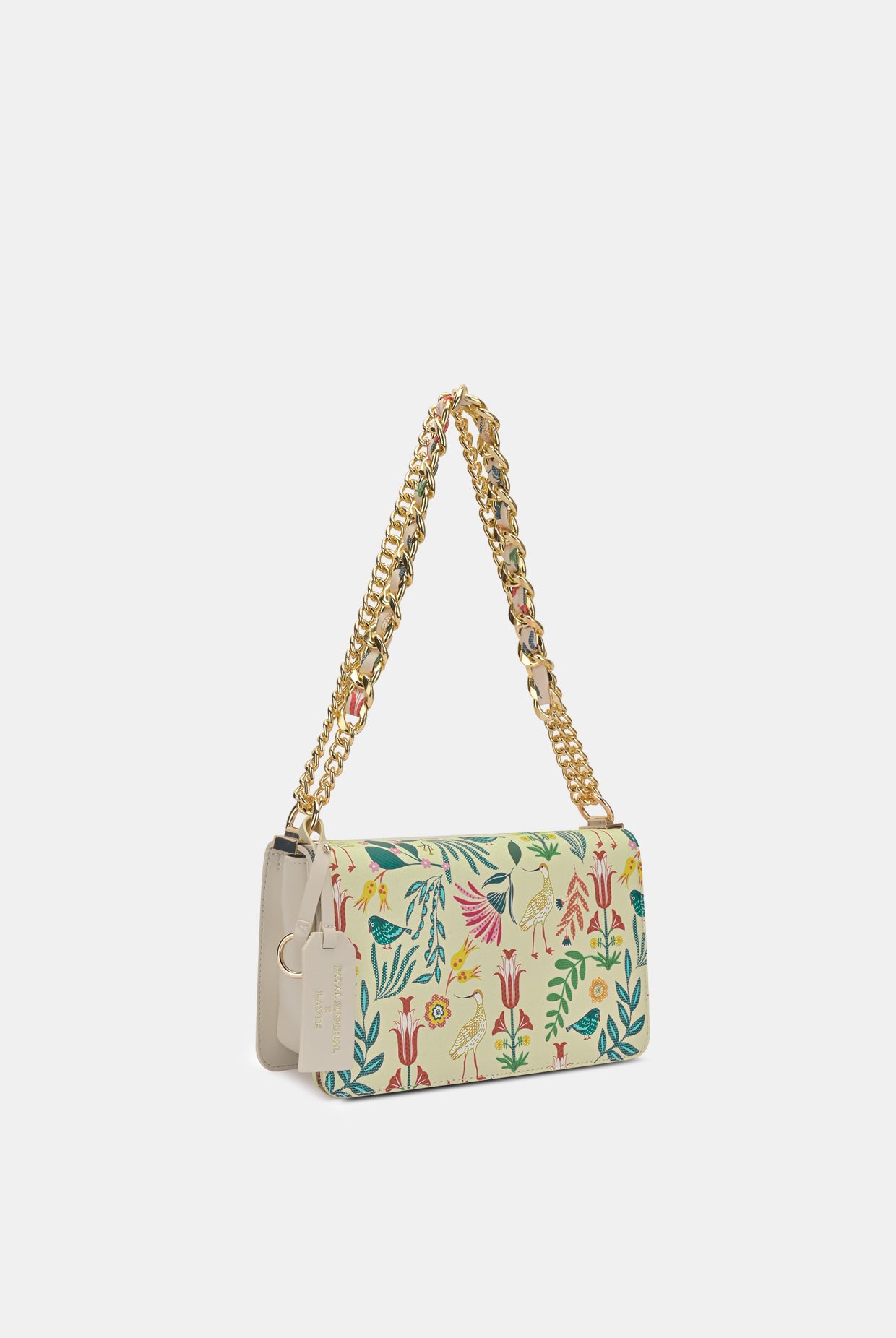 Lavie X Payal Singhal Limited Edition Off White Saras Print Women's Flap Sling bag