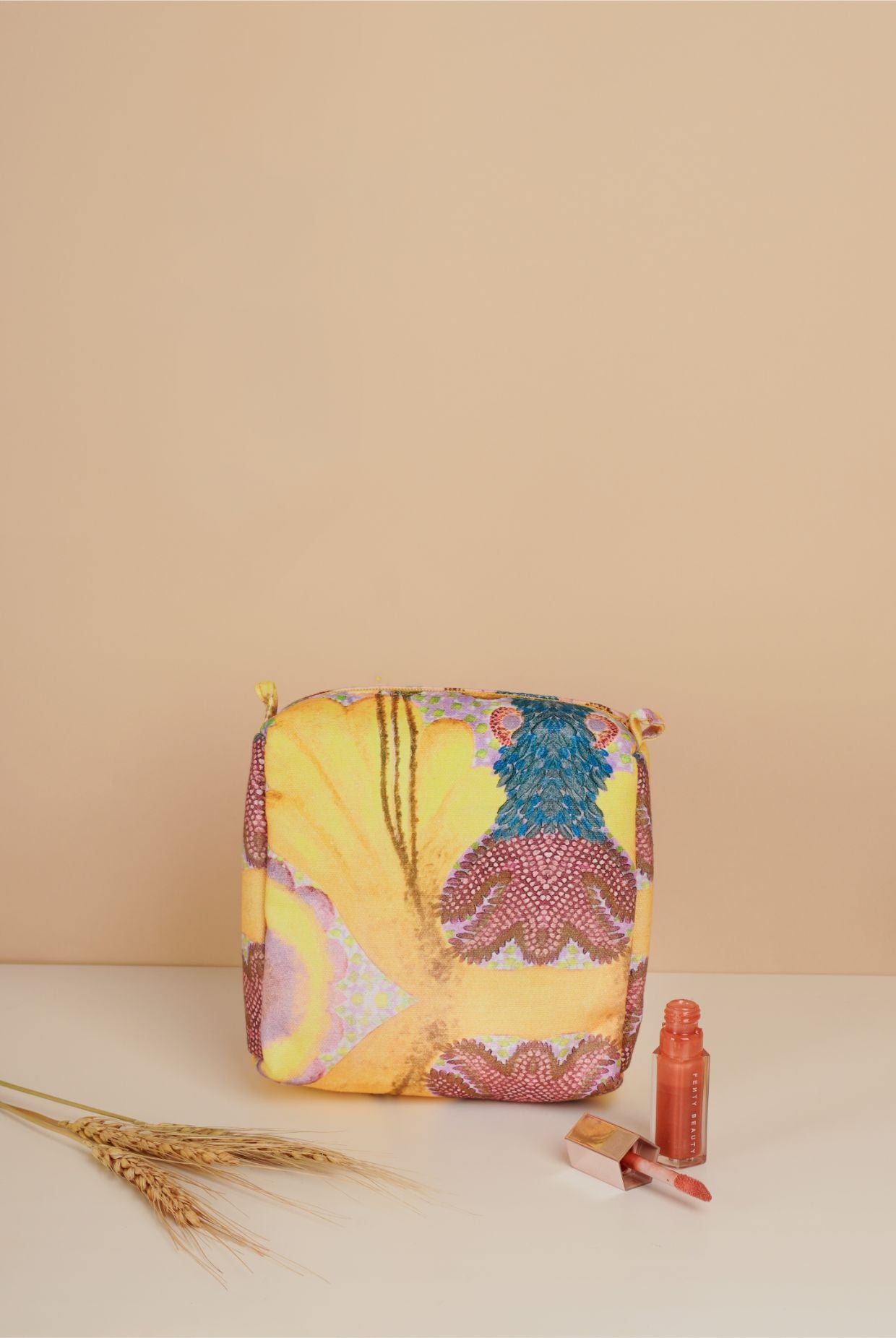 Yellow Enchanted Print Canvas Small, Medium And Large Vanity Kit Set