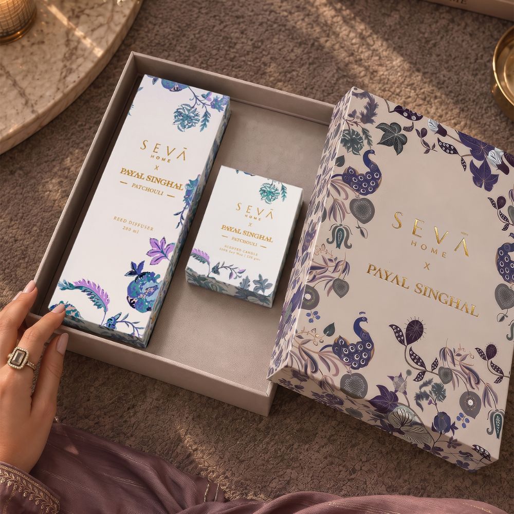 Patchouli Candle & Diffuser Gift Set | SEVA HOME x Payal Singhal Limited Edition Collection
