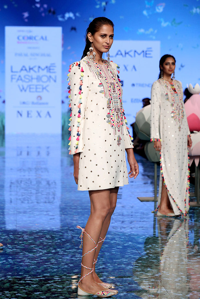 Adalia Off White Dress