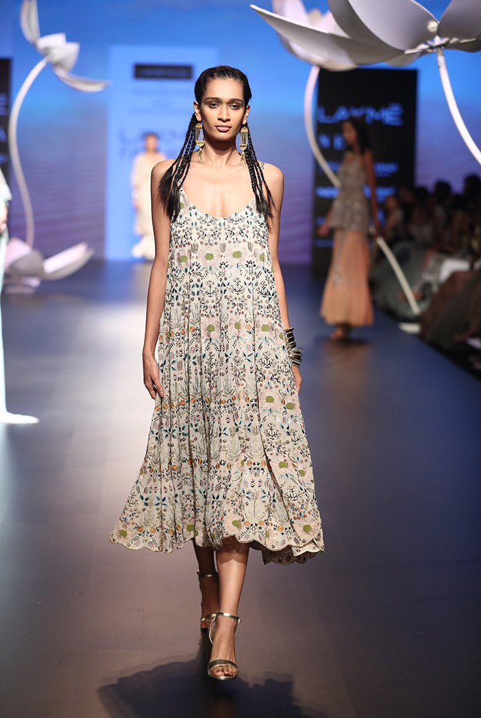 Ebru Stone Georgette Dress