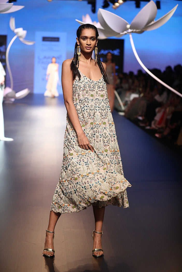 Ebru Stone Georgette Dress