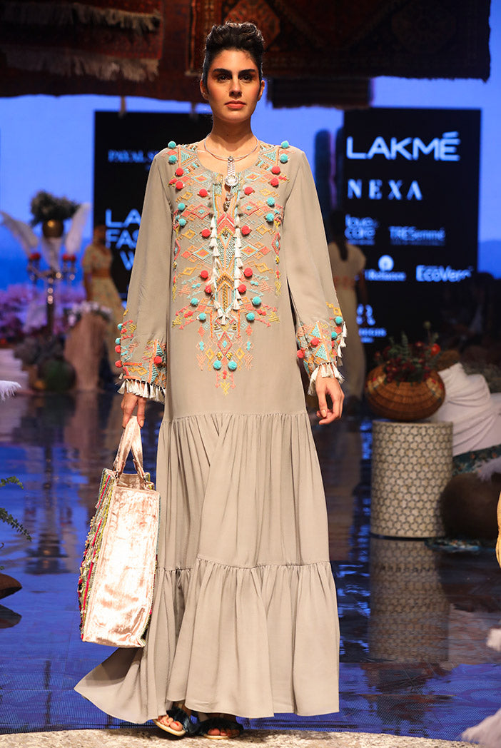 Marita Grey Georgette Dress