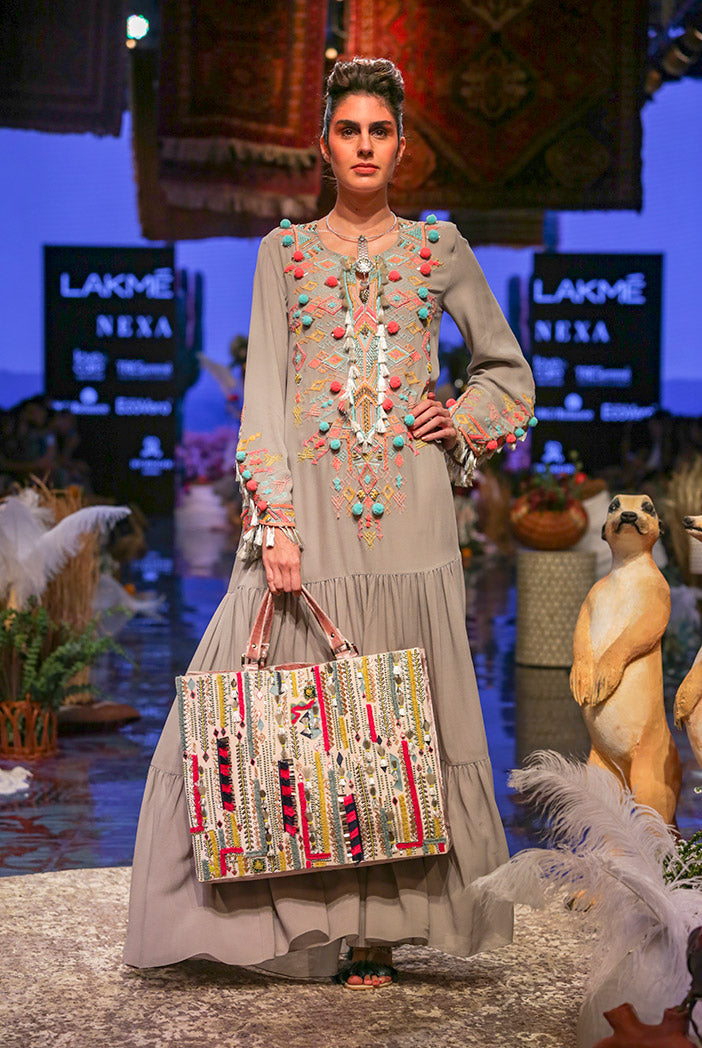 Marita Grey Georgette Dress
