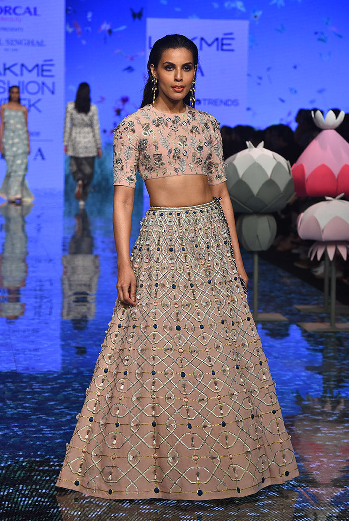 Sasha Blush Choli and Lehenga