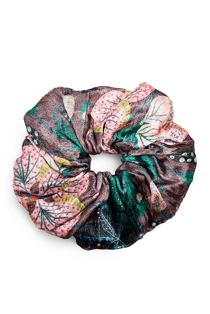 Set of 3 Assorted Velvet Scrunchies in Signature Prints