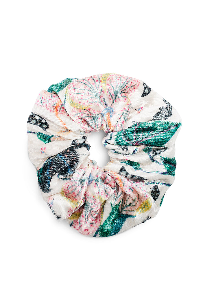 Set of 3 Assorted Velvet Scrunchies in Signature Prints