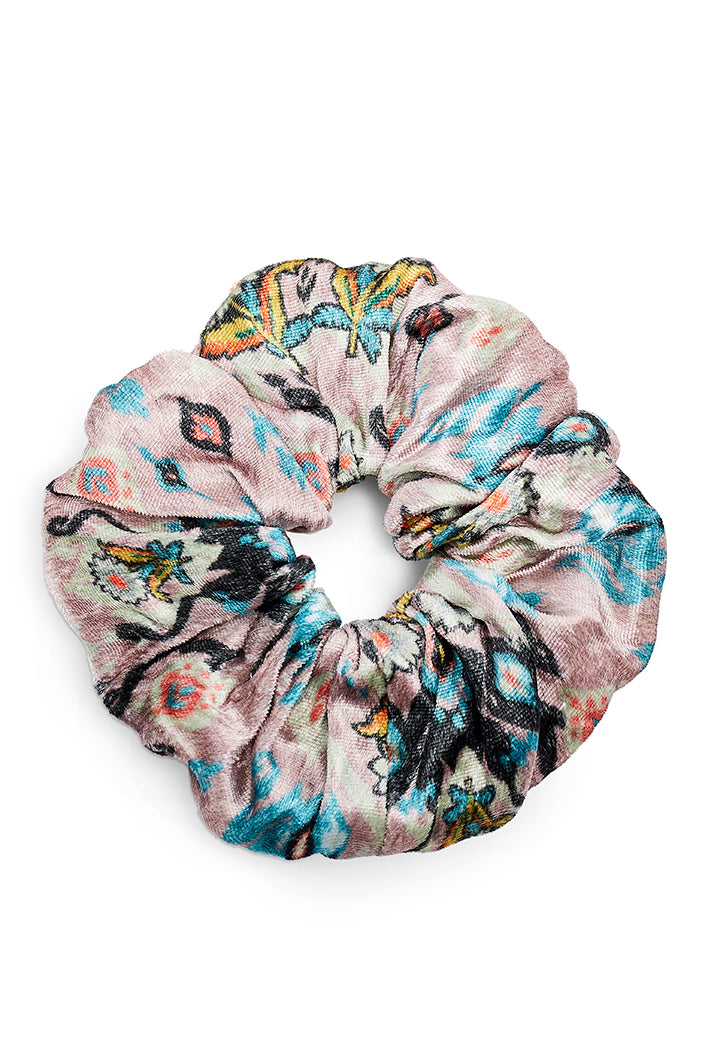 Set of 3 Assorted Velvet Scrunchies in Signature Prints