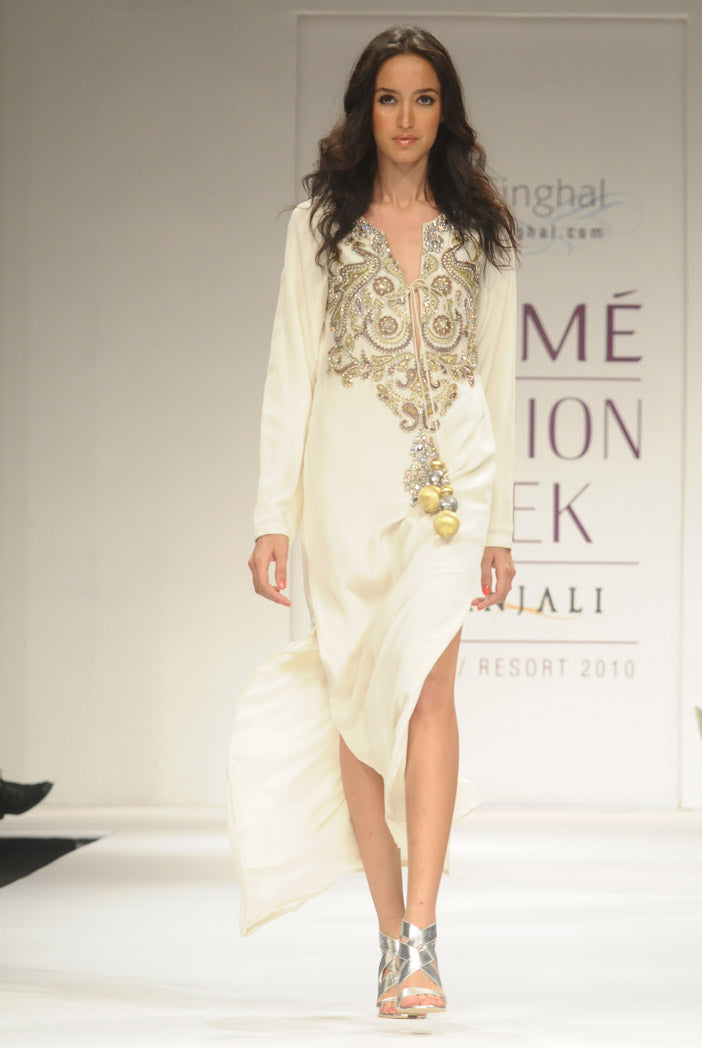 Sheka Cream Long Tunic