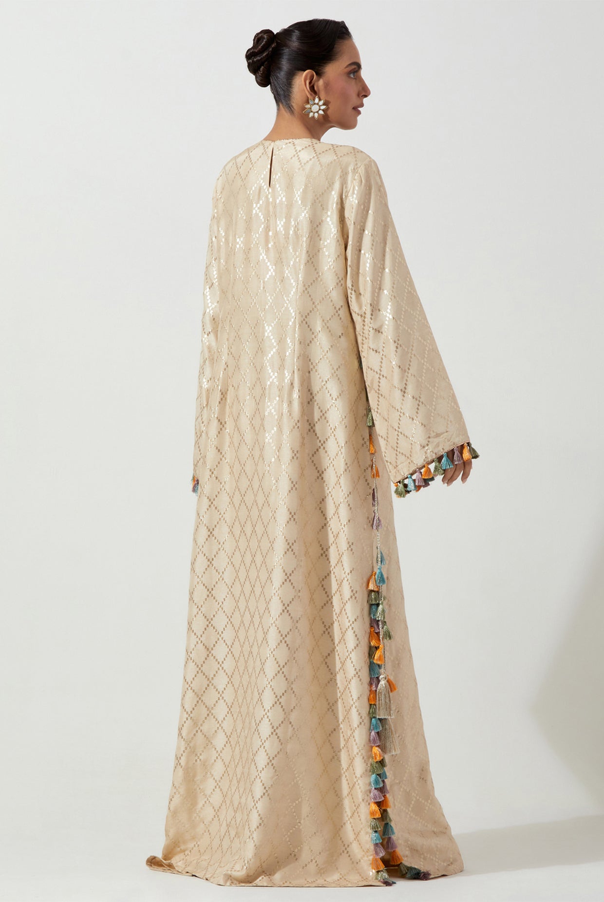 STONE DOLA SILK BEYZA KAFTAN