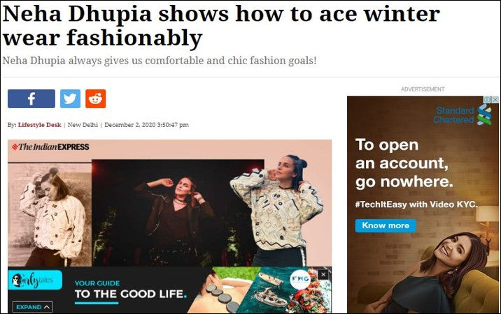 Neha Dhupia shows how to ace winter wear fashionably