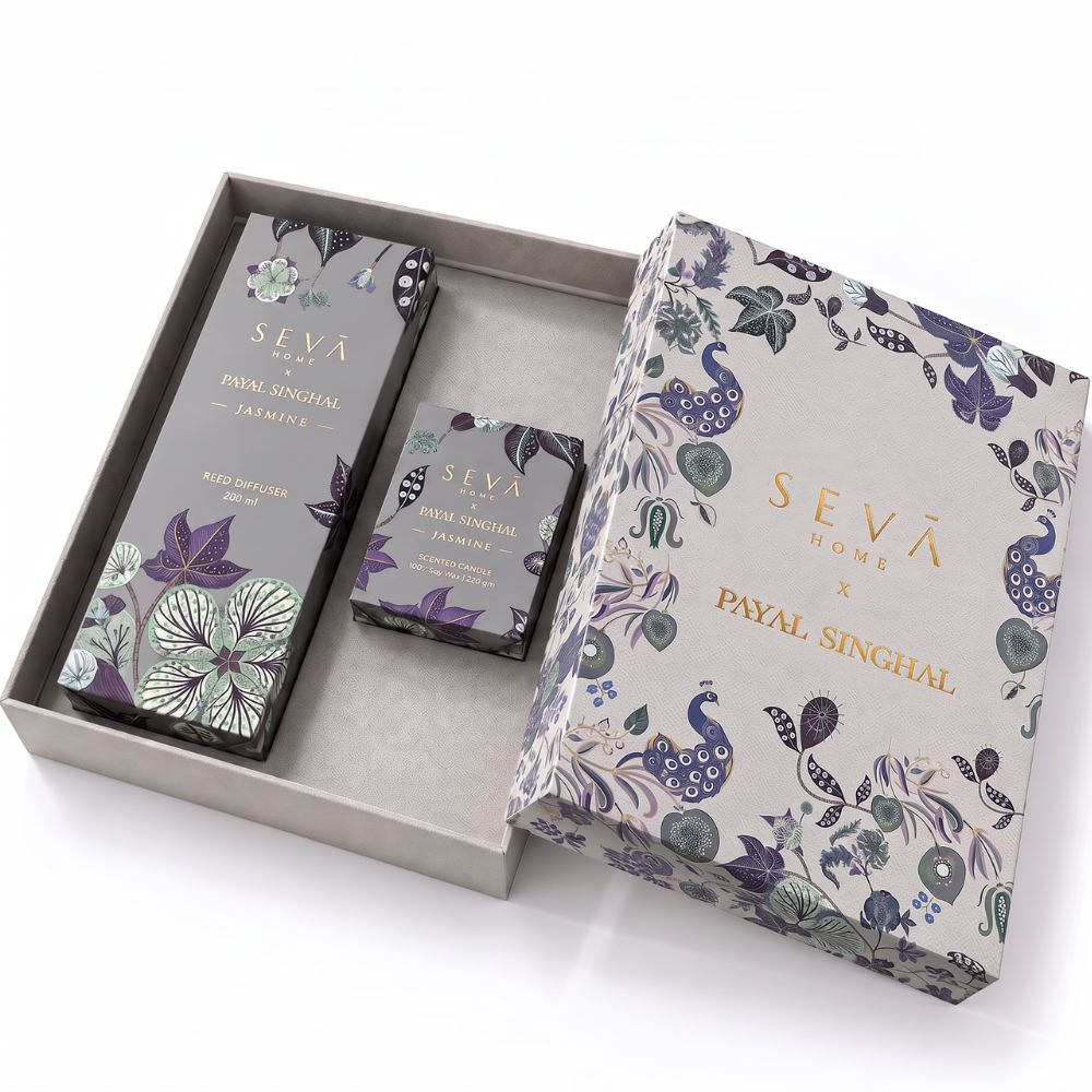 Jasmine Candle & Diffuser Gift Set | SEVA HOME x Payal Singhal Limited Edition Collection
