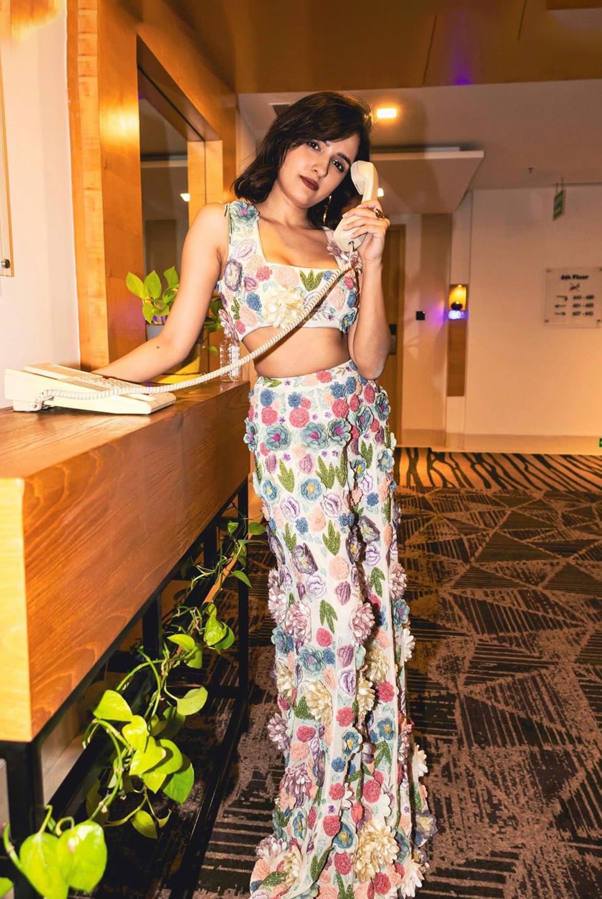 Leila Off-White Choli And Sharara