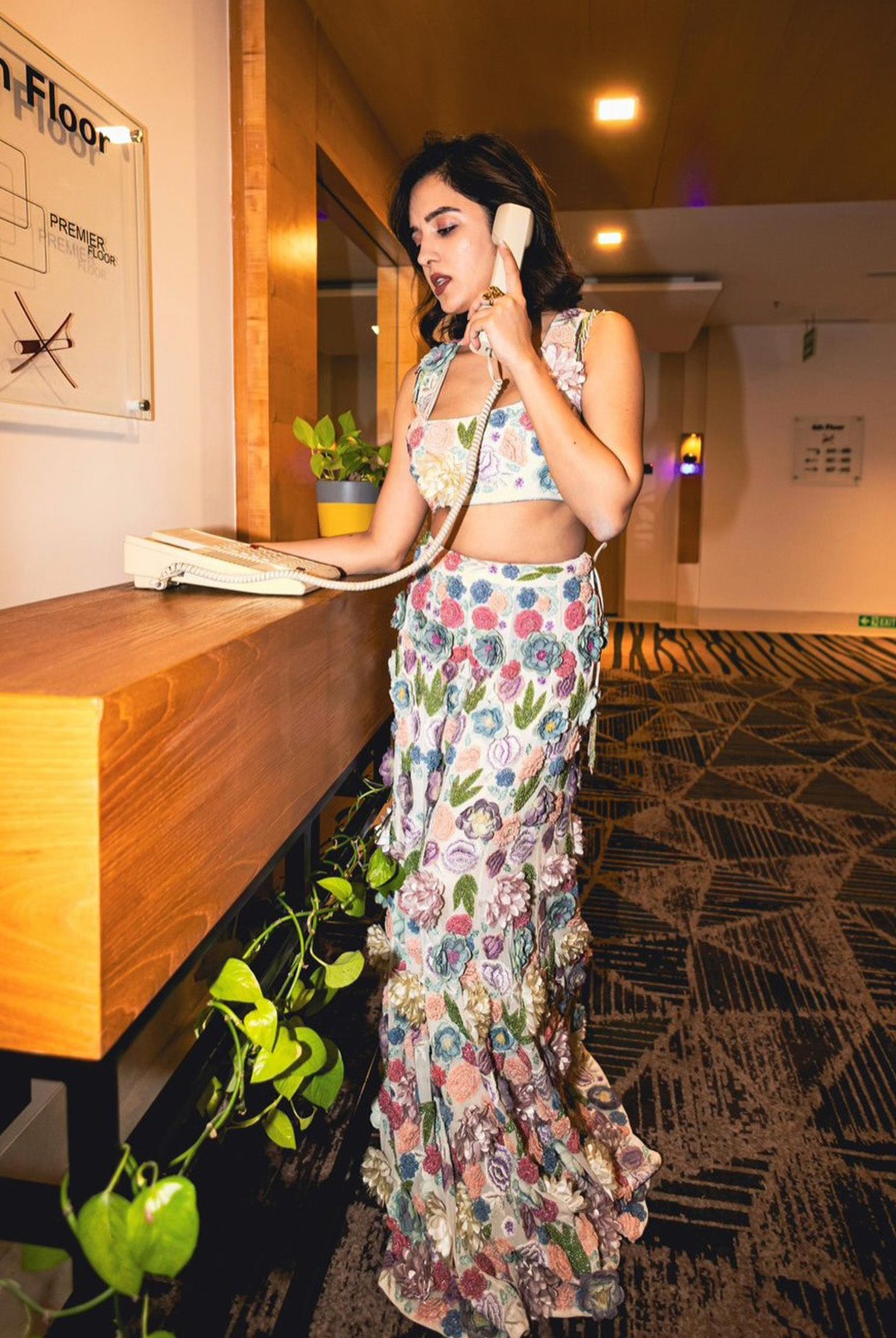 Leila Off-White Choli And Sharara