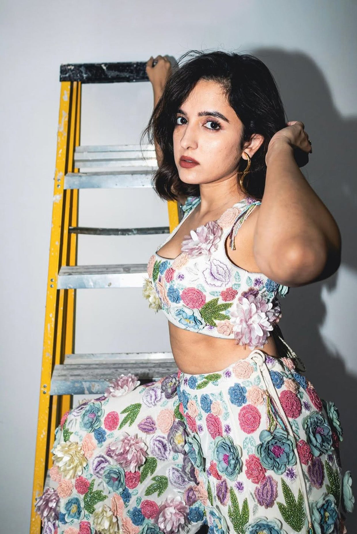 Leila Off-White Choli And Sharara