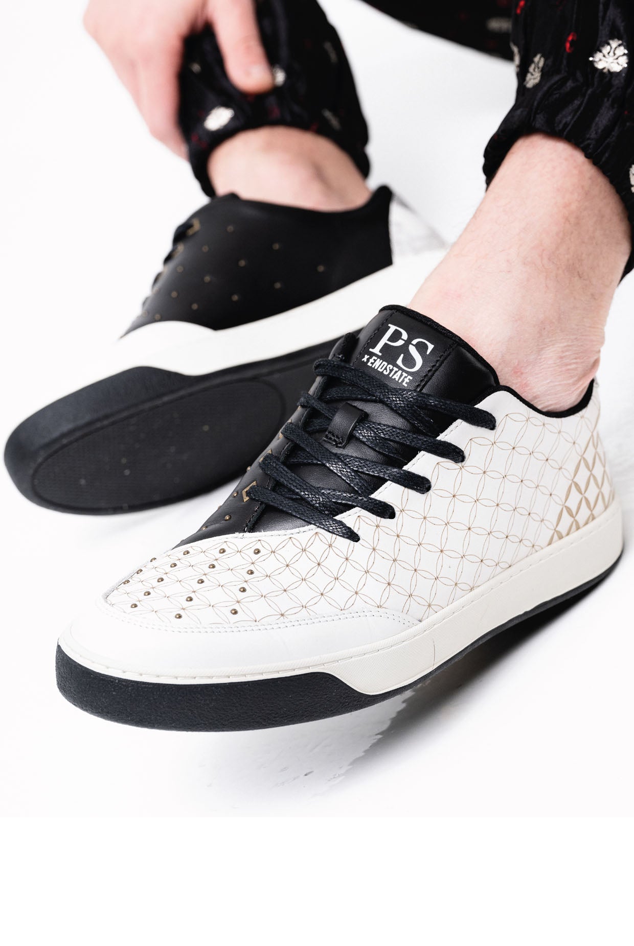 Payal Singhal X Endstate Limited Edition Sneakers - White/Black