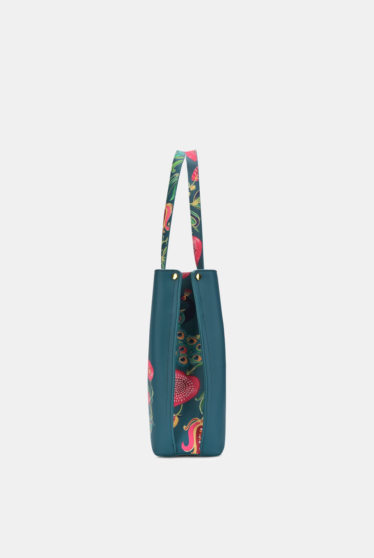 Lavie X Payal Singhal Limited Edition Teal Anar Mor 3C Women's Tote Bag