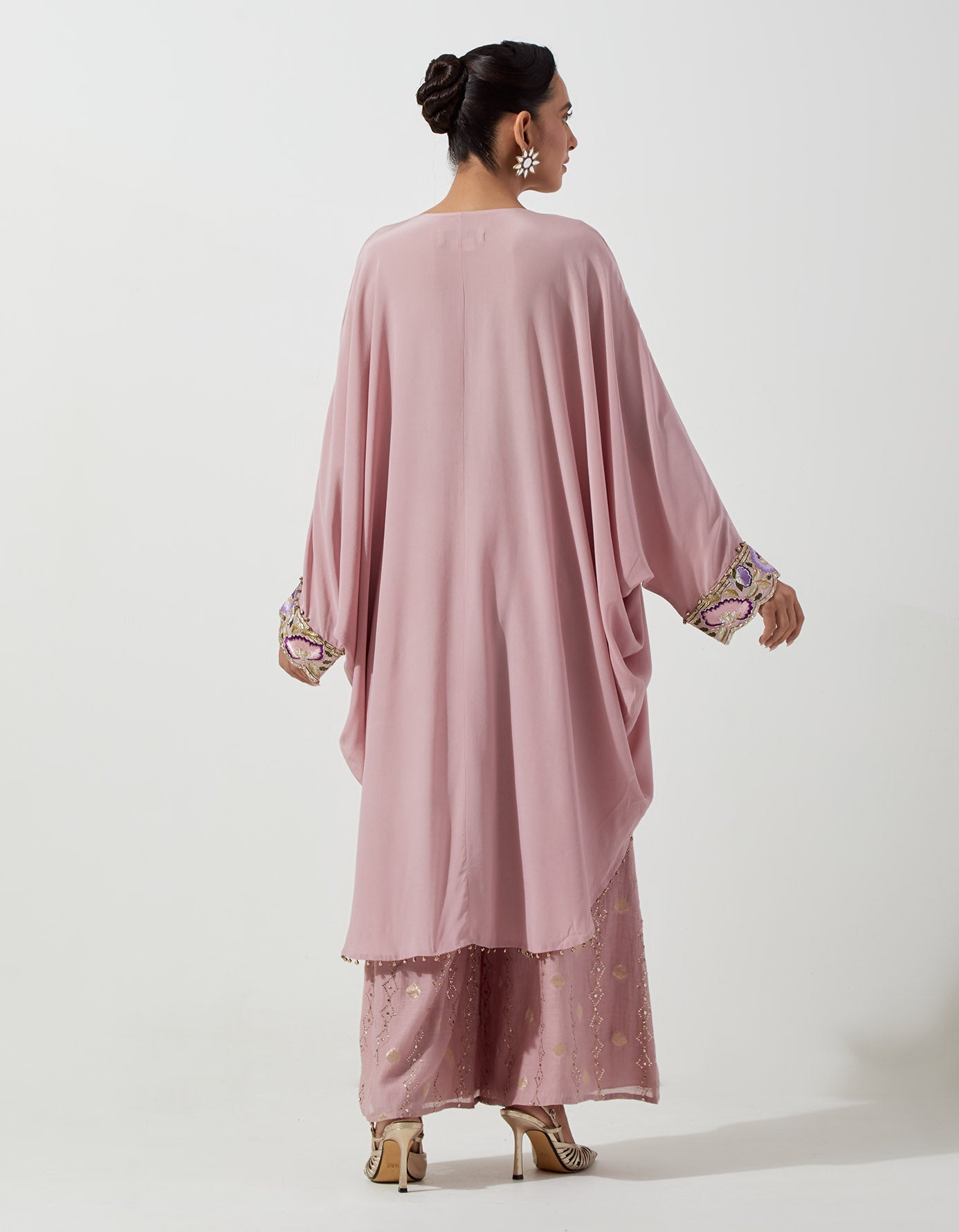 Lilac Cowl Top And Palazzo