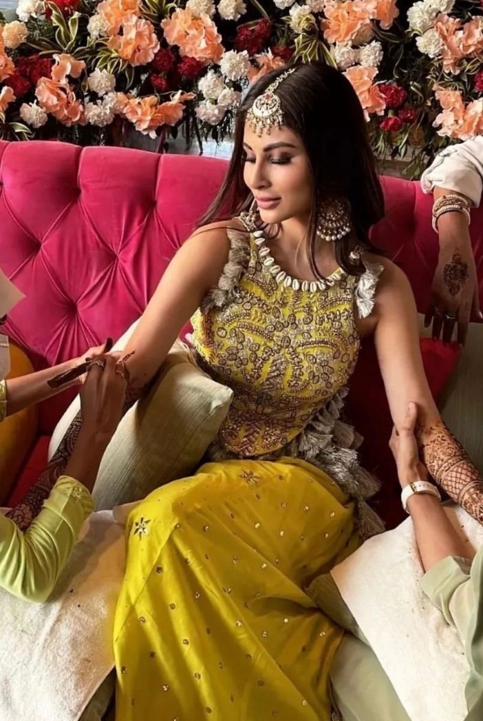 Lime Green Colour Embroidered Choli with Lehenga