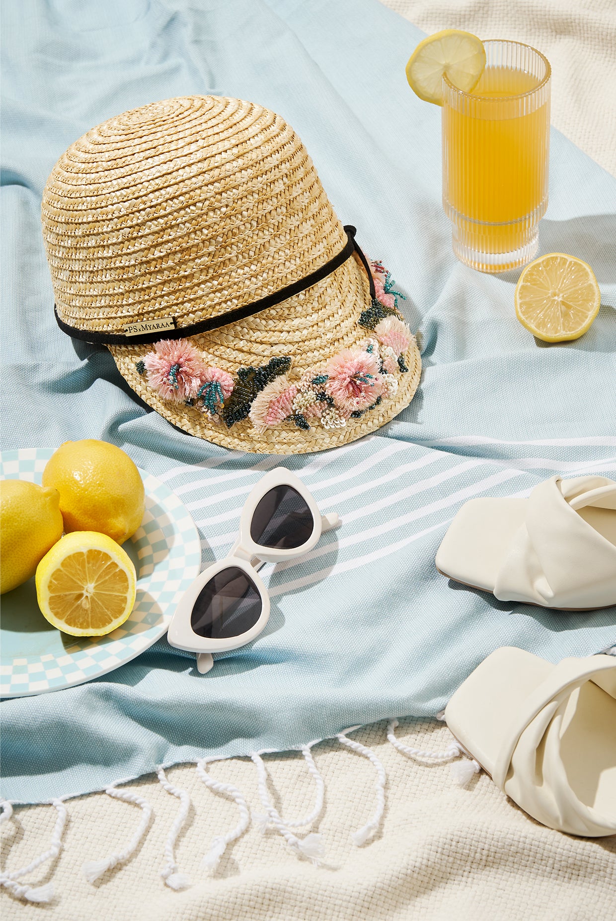 Payal Singhal x Myaraa Begonia Straw Cap