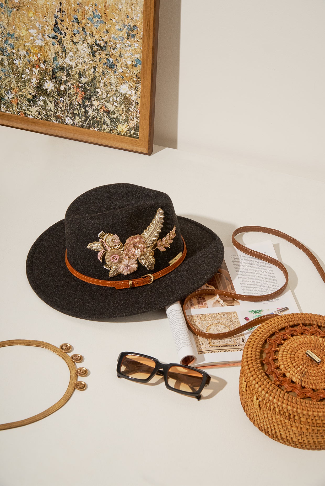 Payal Singhal x Myaraa Floret Panama Hat