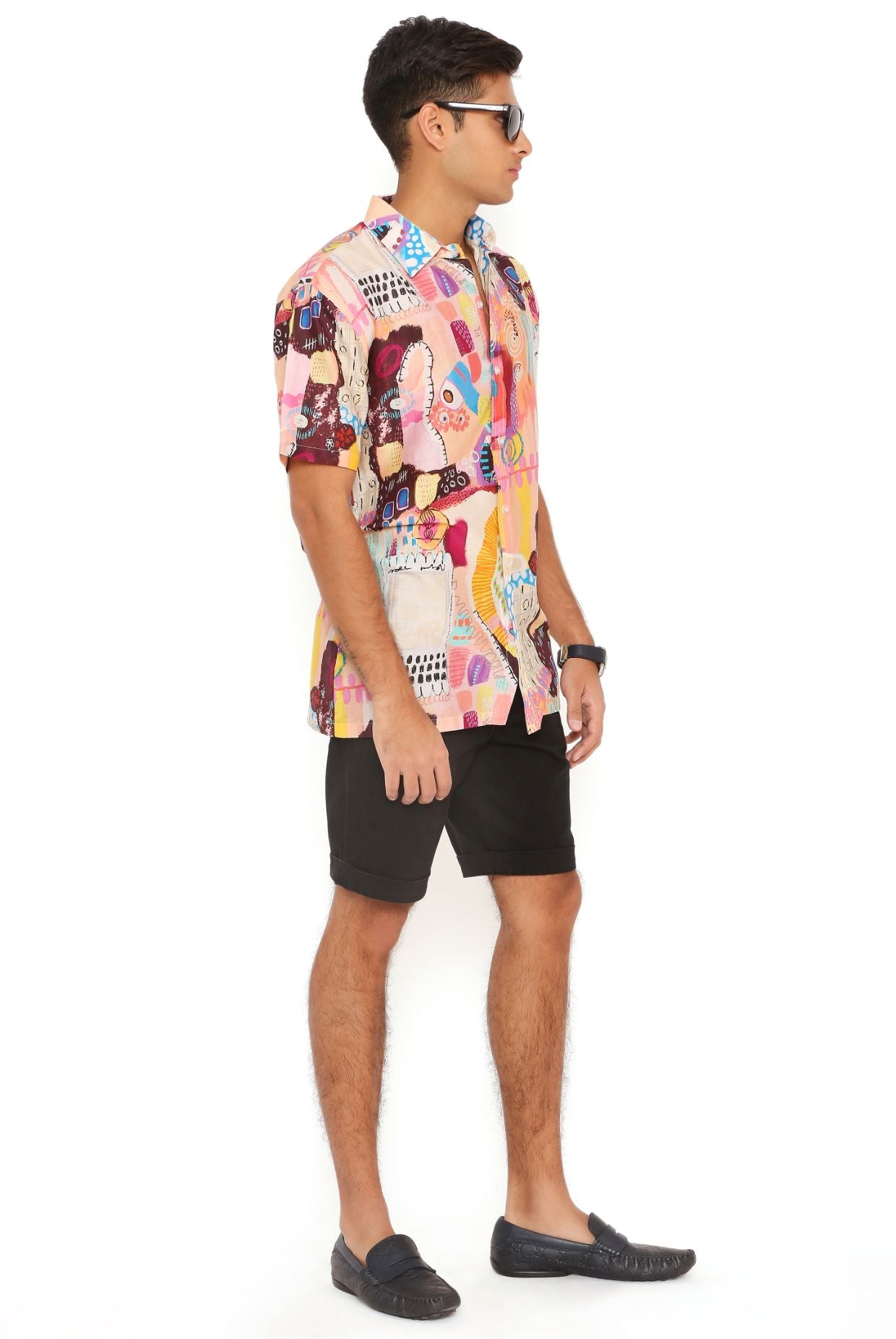 Trance Print Silkmul Shirt