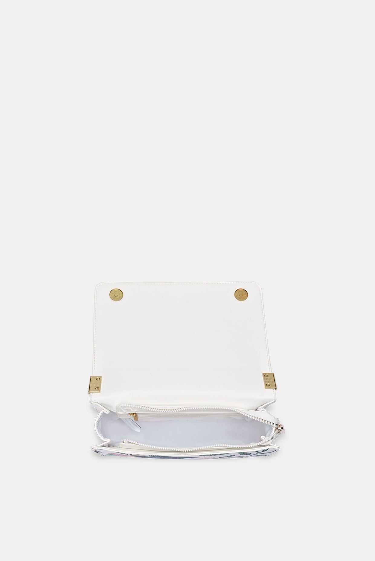 Lavie X Payal Singhal Limited Edition White Abutilon Print Women's Flap Sling bag