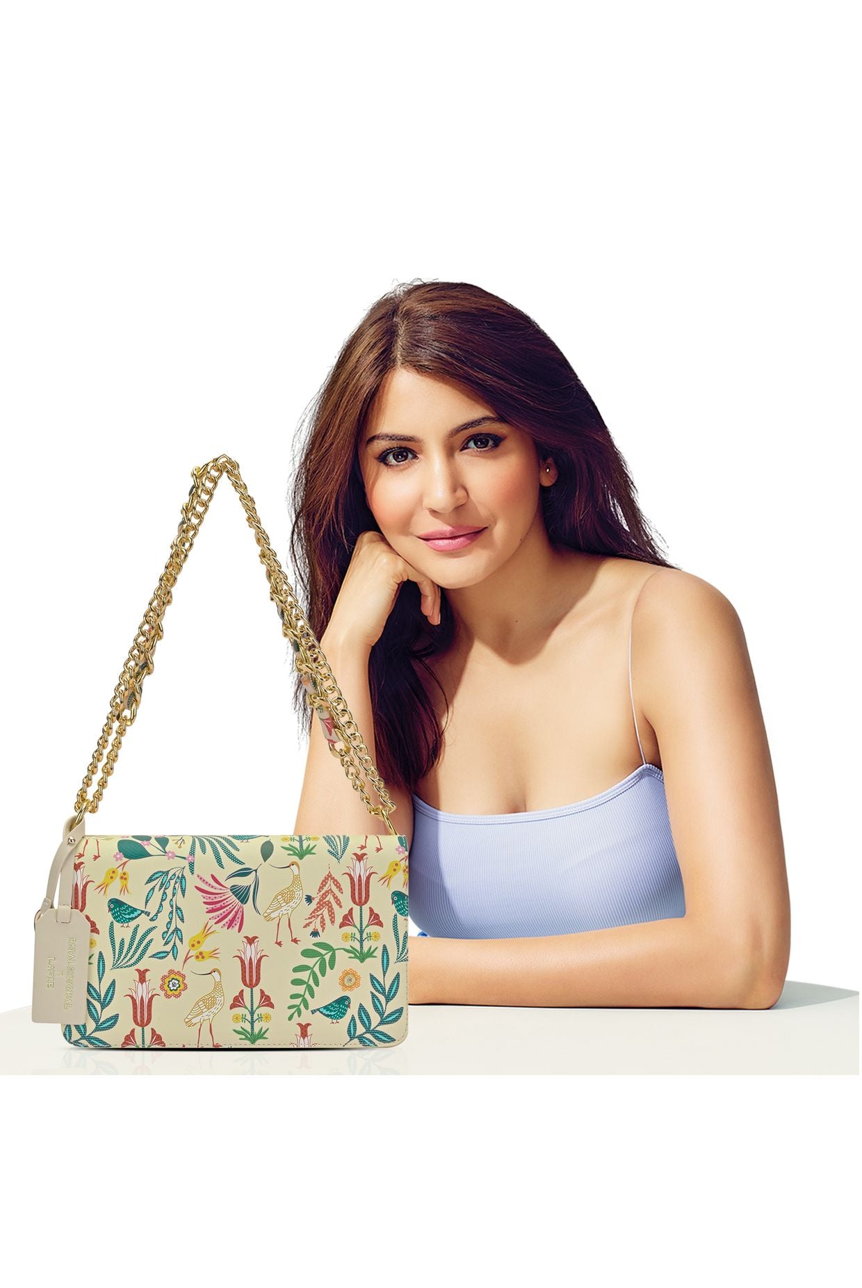Lavie X Payal Singhal Limited Edition Off White Saras Print Women's Flap Sling bag