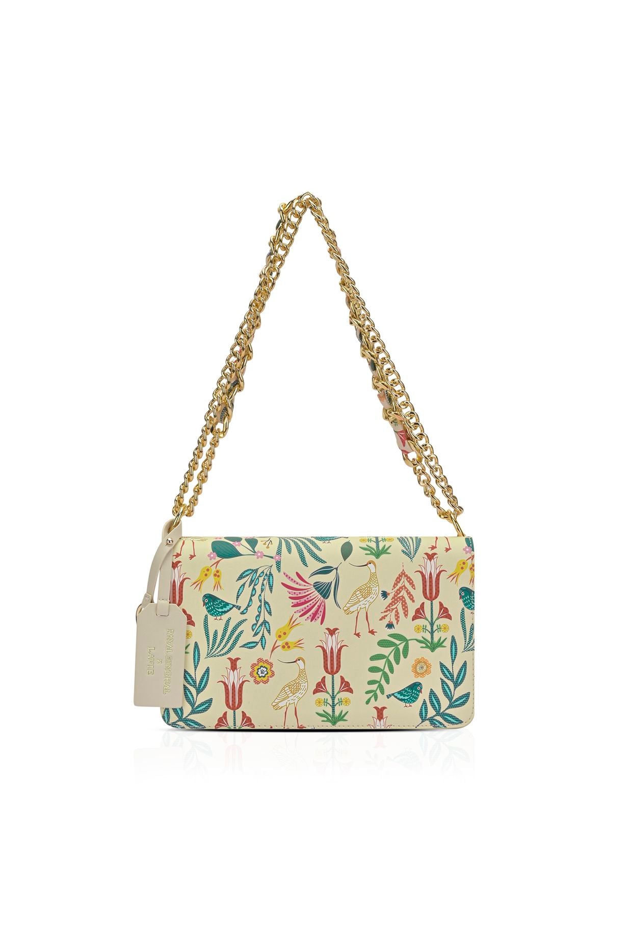 Lavie X Payal Singhal Limited Edition Off White Saras Print Women's Flap Sling bag