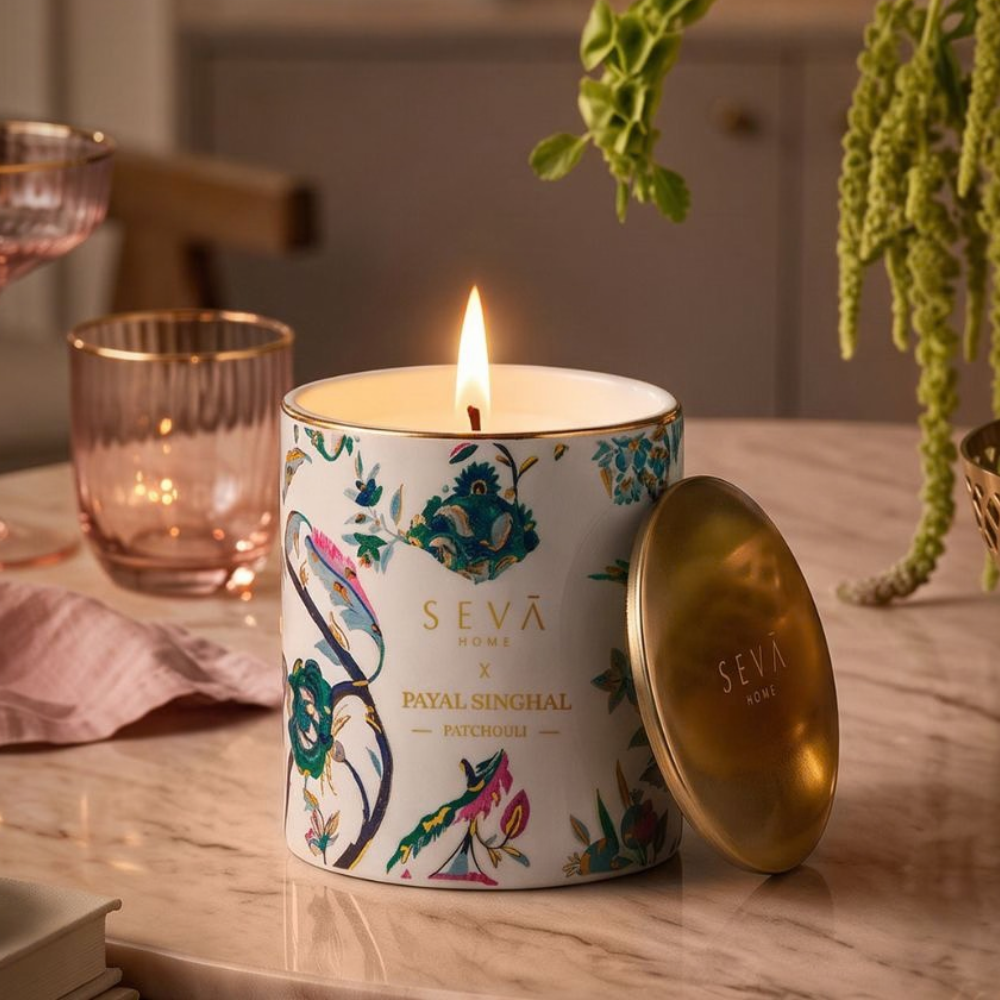 Patchouli Scented Candle | SEVA HOME x Payal Singhal Limited Edition Collection