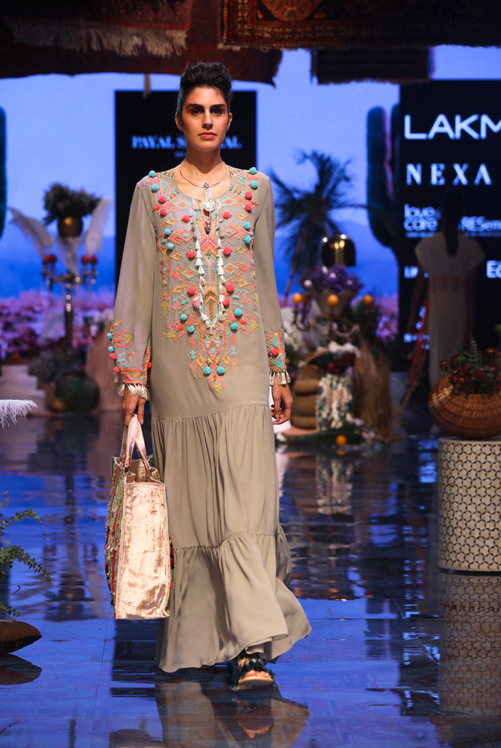 Marita Grey Georgette Dress