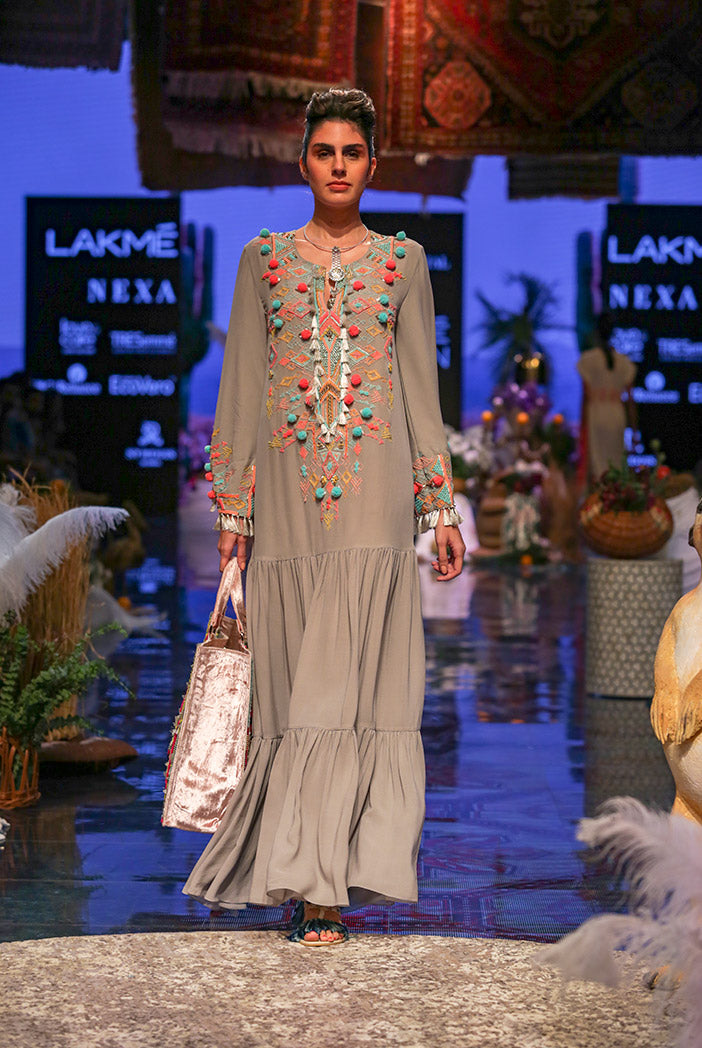 Marita Grey Georgette Dress