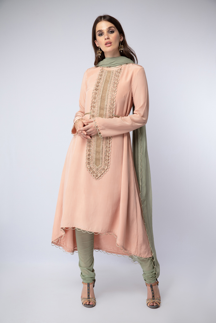 churidar chiffon
