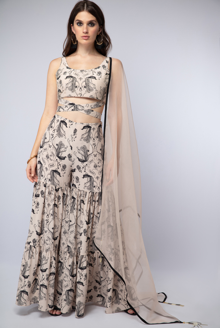 sharara choli