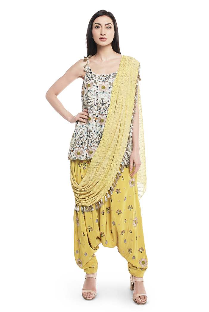 lime green anarkali